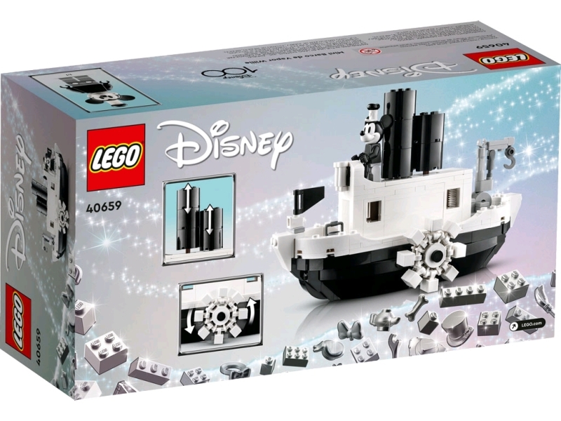 New* LEGO x Disney 100 Mini Steamboat Willie #40659 424 Pieces