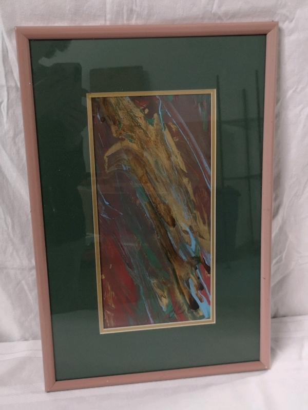 Signed Framed Abstract Wall Art