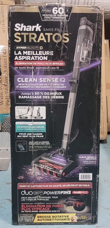 New , Open Box - Shark Stratos Cordless Vacuum with Clean Sense IQ & Odor Neutralizer