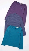 New Fat Face Long Sleeve Rib T-shirts 3 Pack ( Girls Size 10/11)