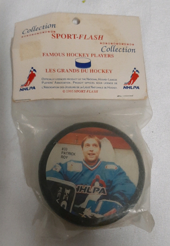 Vintage Patrick Roy Hockey Puck in Unopened Package