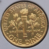 2015 D United States of America 24K Gold Plated Dimes , 5 Dimes - 4