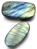 2 Lovely LABRADORITE Polished Stone Cabochons - 2