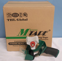 30 Rolls Beige Moving Tape & Tape Gun