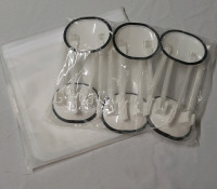 NEW 6 Reusable Freezer Bags with Bag Holders Each Bag Holds 1 Gallon