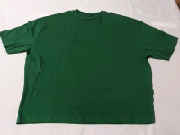 New Asos Design Oversized Size L Green Tshirt with a Collegiate Back