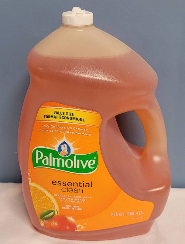 New - Palmolive Orange Tangerine Dish Liquid , 4.27L Bottle . Top Cap Broken Off