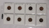 1954 & 1955 USA Lincoln Wheat Penny Lot . 68 Pennies in 2×2 Coin Holders - 5