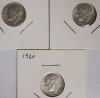 1964 & 1964 D United States of America Silver Dimes . BU Written on some 2×2 - 4