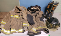Globe Firefighting Jacket & Pants , Viking Firefighter Boots & Bullard Firefighter Helmet
