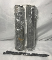 46 New 10&rdquo; Spiral Galvanized Nails