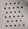 1918 & 1920 USA Lincoln Wheat Penny Lot . 27 Pennies in 2×2 Coin Holders