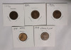 1919 USA Lincoln Wheat Penny Lot . 29 Pennies in 2×2 Coin Holders . - 2