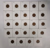 1919 USA Lincoln Wheat Penny Lot . 29 Pennies in 2×2 Coin Holders . - 3