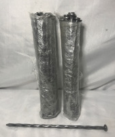 44 New 10&rdquo; Spiral Galvanized Nails