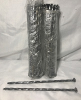 46 New 10&rdquo; Spiral Galvanized Nails