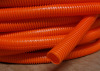 New - Panduit Orange Corrugated Tubing .67" (16.9mm) Dia. & 100ft Long - 3