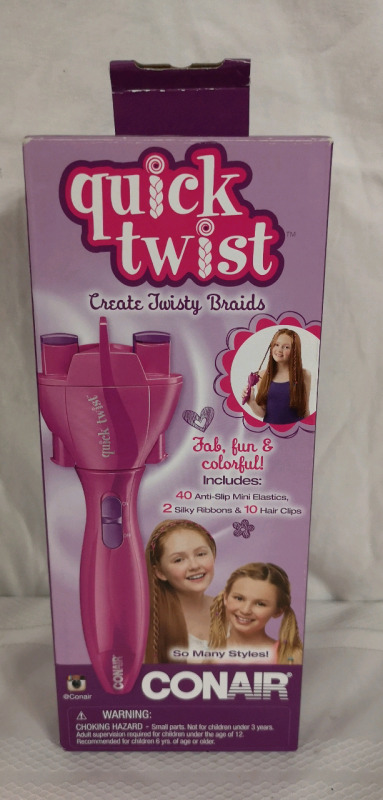 New Conair Quick Twist - Create Twisty Braids