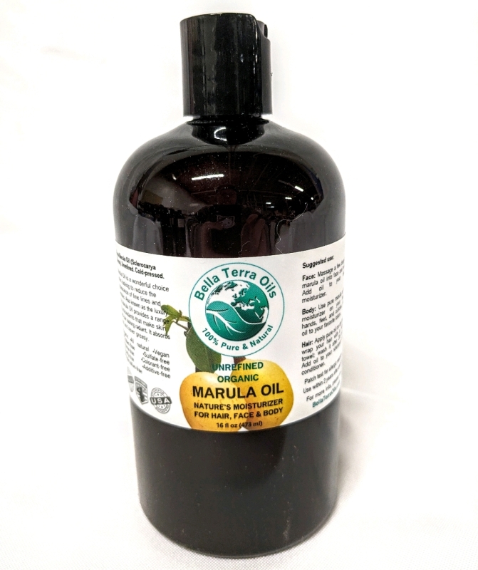 New Bella Terra Oils Unrefinee Organic MARULA OIL 473ml