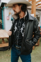 New MAURITIUS Men's Starpatrol CR Lambskin Leather Jacket (Size XL)