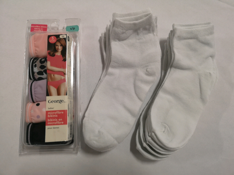 New Microfibre Underwear sz Small + 10 socks