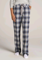 NEW Womens Open Bottom Flannel PJ Pants Size S Extra Tall Retail $54,00