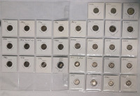 1995 - 2006 USA Dime Lot . 31 Dimes in 2×2 Coin Holders