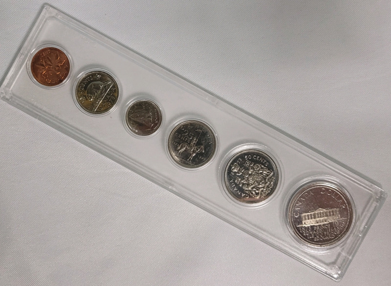 1973 (1873-) Canadian Prince Edward Island Coin Set in Case , Uncirculated
