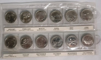1992 (1867-) Canadian Confederation 125 Years Provincial Quarter Coin Set
