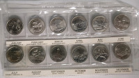 1992 (1867-) Canadian Confederation 125 Years Provincial Quarter Coin Set