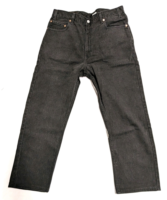 LEVIS STRAUSS 505 Regular Fit Straight Leg Jeans M36 L29 Made in Mexico