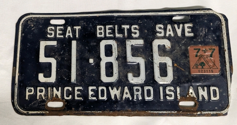 Prince Edward Island Liscence Plate