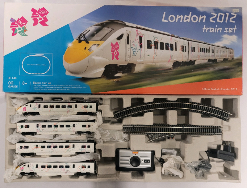 Hornby London 2012 Olympics OO Gauge Train Set in Box . Requires Adapter for N.A. Outlet