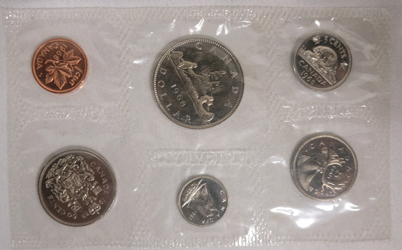 1968 Canadian Uncirculated Coin Set , Sealed