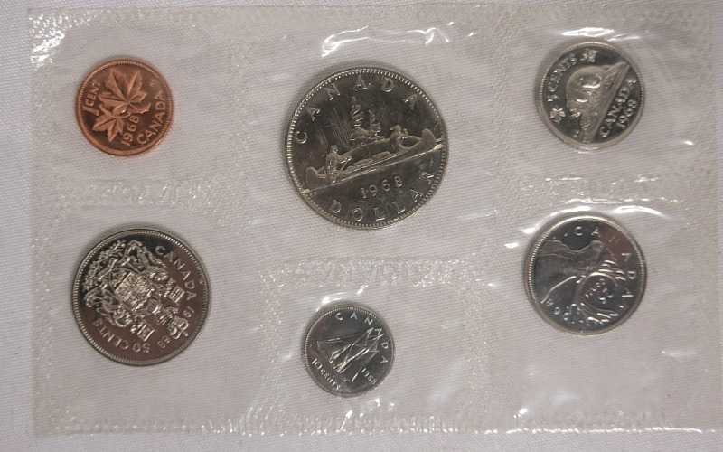 1968 Canadian Uncirculated Coin Set , Sealed