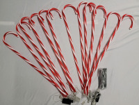 New - Treela 12pc 36" Giant Christmas Candy Cane Pathway Markers Lights