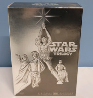STAR WARS Trilogy 4-Disc DVD Set , Episodes VI , V & VI . Good pre-owned condition