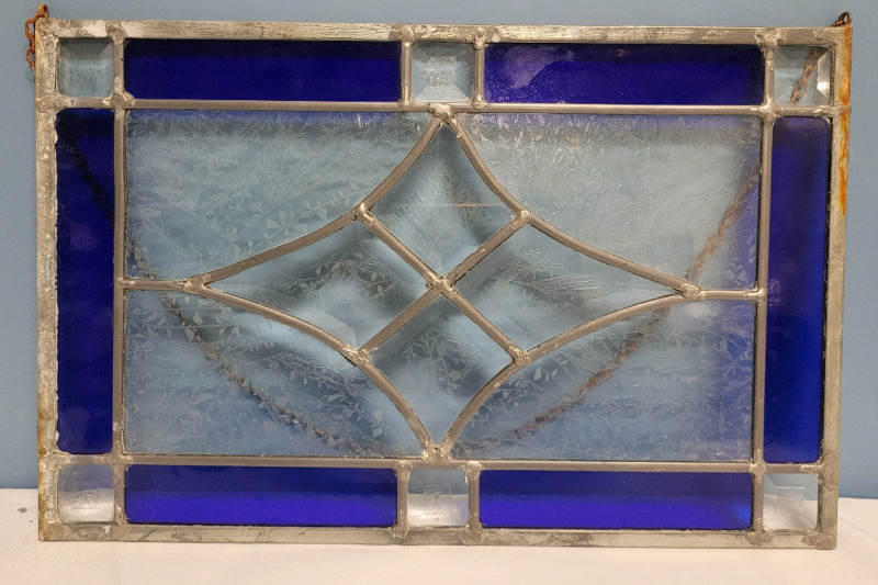 Vintage 17"&times;11" Stained Glass Window Wall Art