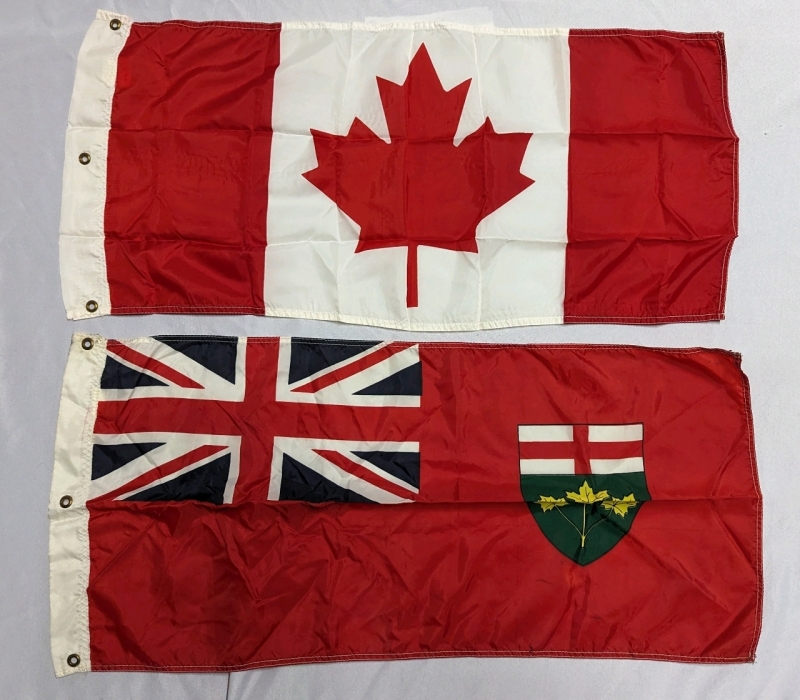 2 Flags - Canadian and Ontario.