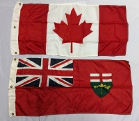 2 Flags - Canadian and Ontario.