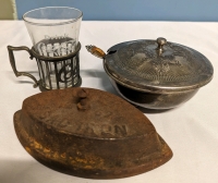 Assorted collectibles - Coca-Cola, Sad Iron and More