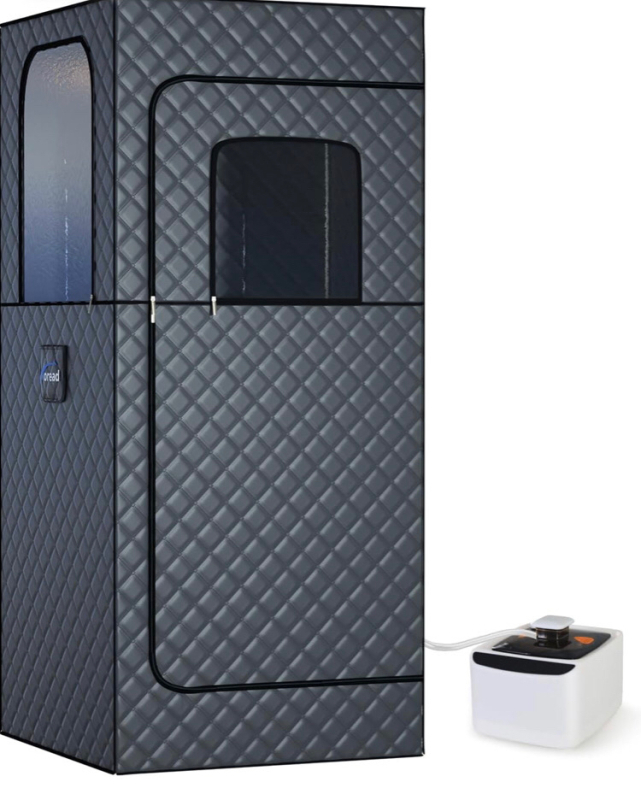New TOREAD Full Size Sauna, Portable Steam Saunas Tent Fold-able with 2L 1000W Steam Generator Remote Control