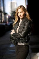 MAURITIUS Ladies Cheyenne RF Lambskin Leather Jacket (Size Medium)