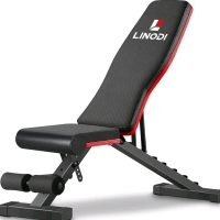 New - LINODI Adjustable Weight Bench, Workout Bench for Home Gym