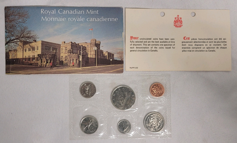 1975 Canadian Uncirculated Coin Set , Sealed