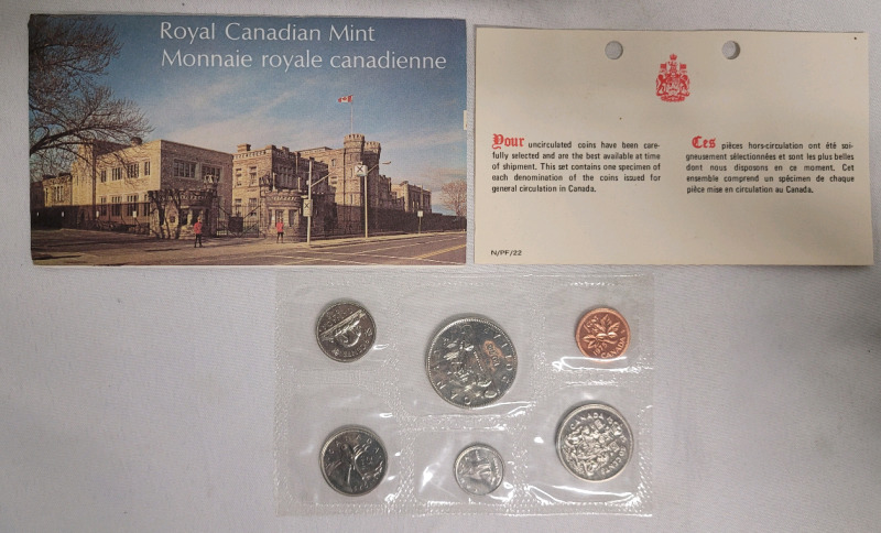 1975 Canadian Uncirculated Coin Set , Sealed