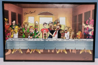 ' The Last Supper ' Pop Culture Print by Artist Dan Parent . Measures 17.5"&times;11.5"