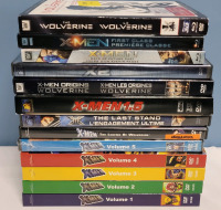 X-Men & Wolverine Cartoon Series and Movies DVD & Blu-Ray Lot . 13 Discs