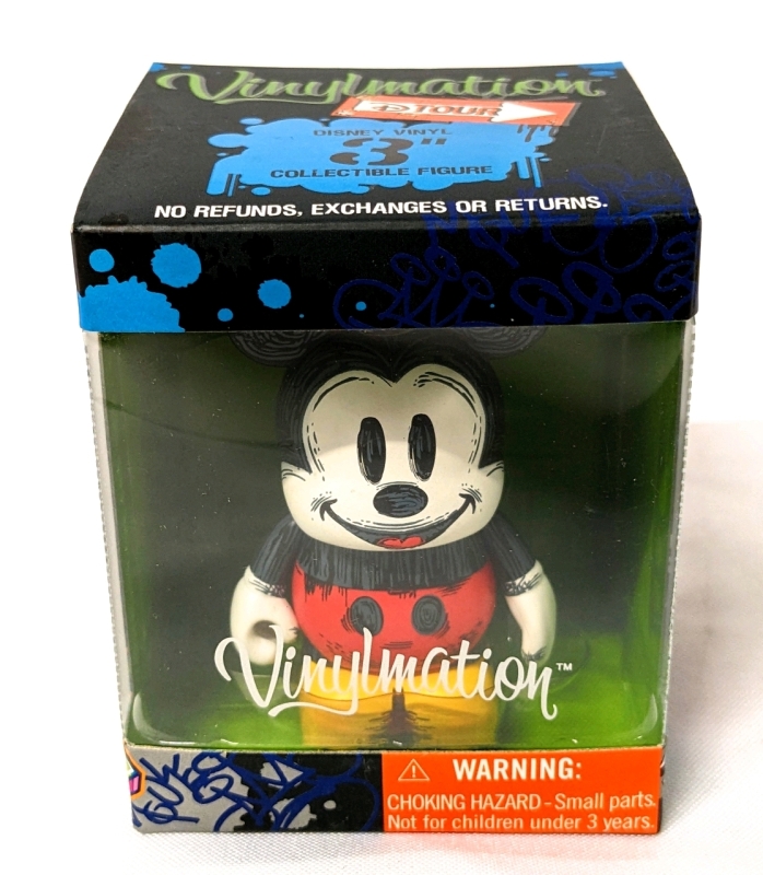 New Disney DTour VINYLMATION 3" Tall Collectible Mickey Mouse w Crown Figure