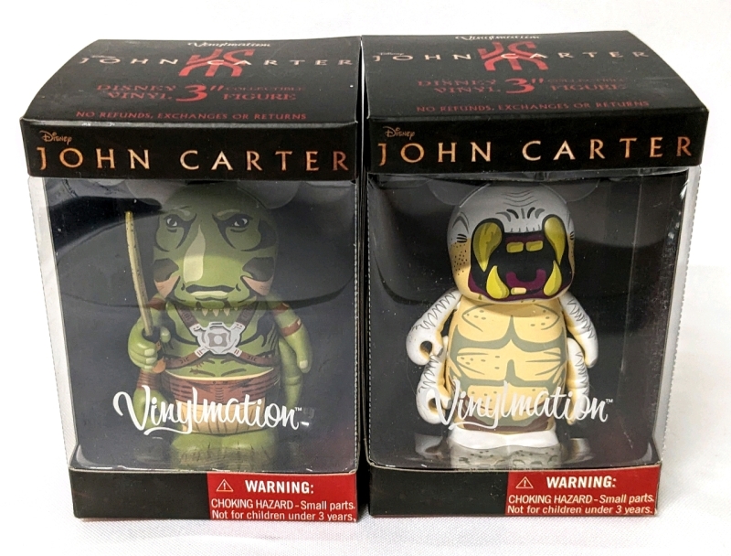 2 New Disney VINYLMATION John Carter 3" Collectible Figures